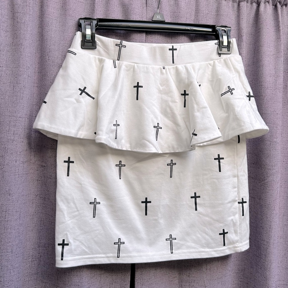 Cross Mini Skirt